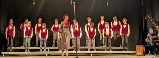 OZVENA Boys' Choir on stage