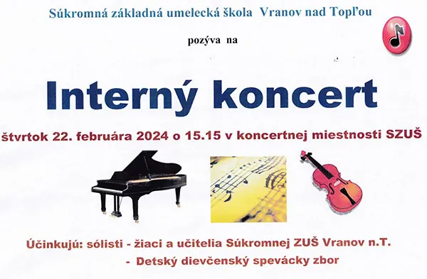 Interný koncert február 2024