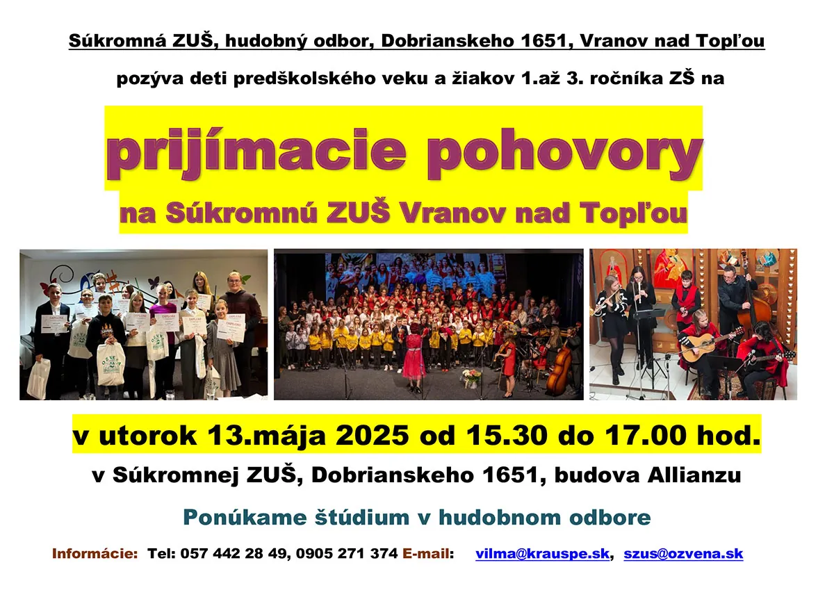 Prijímacie pohovory 2025