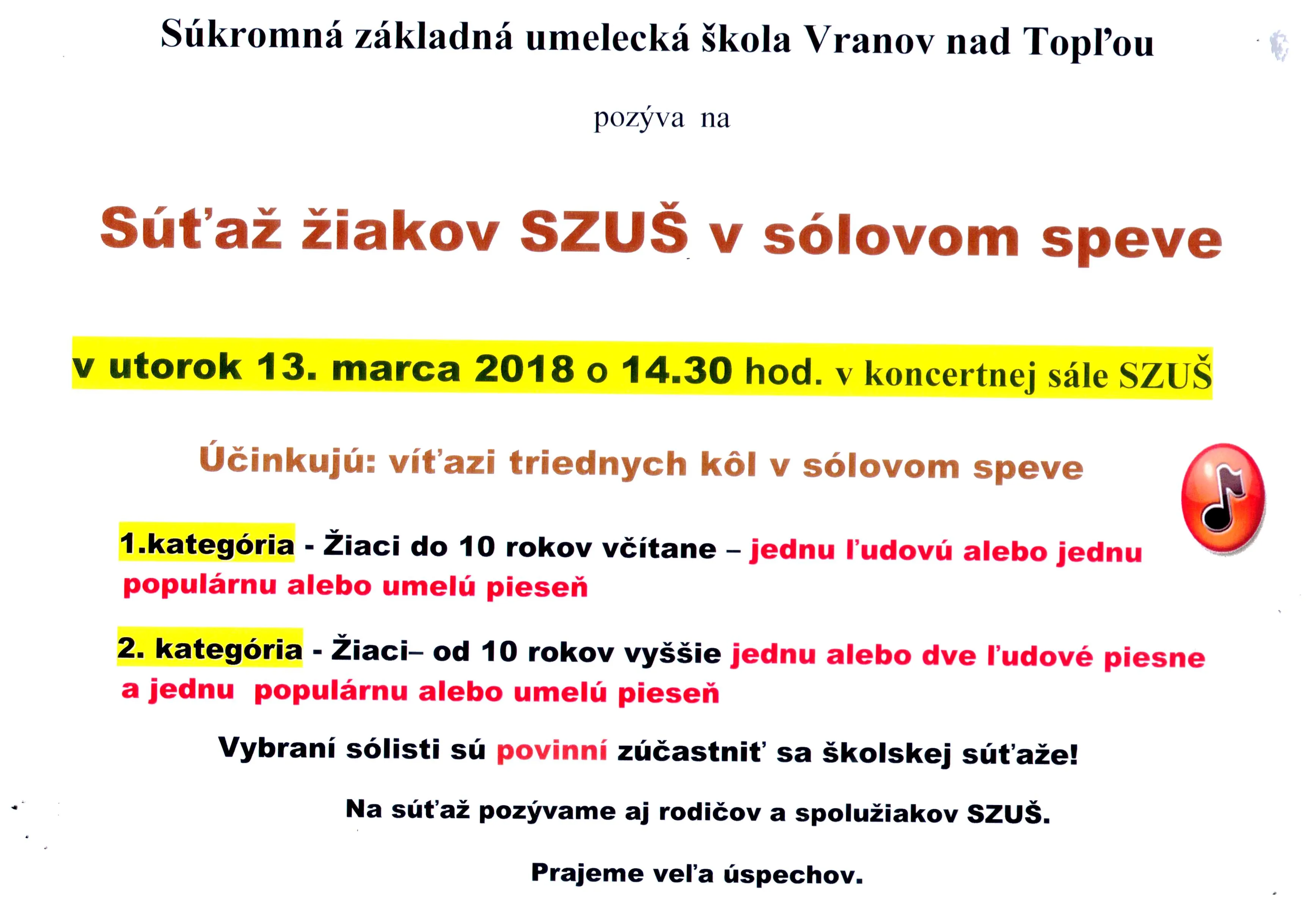 Súťaž v sólovom speve